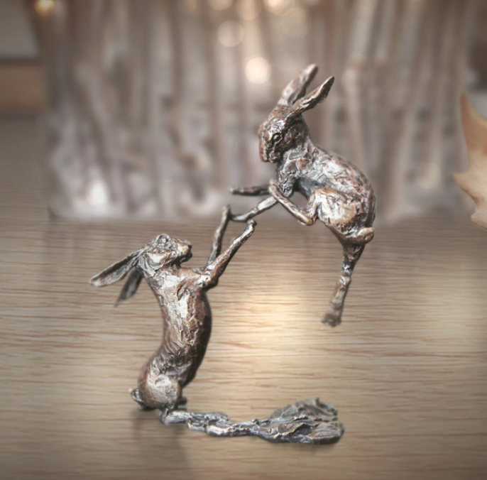 Boxing Hares by Butler and Peach