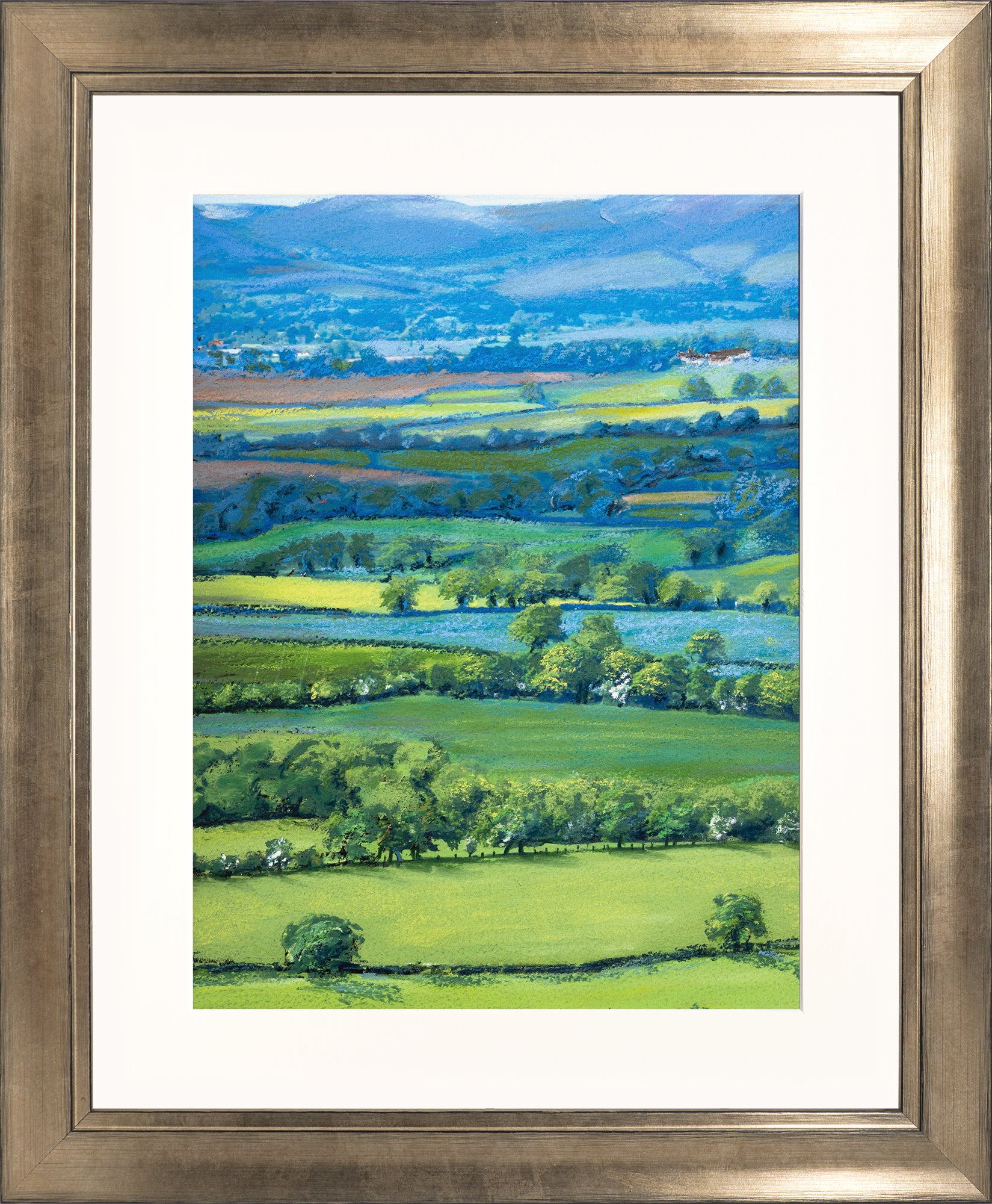 View from Wenlock Edge print by Sue Payton