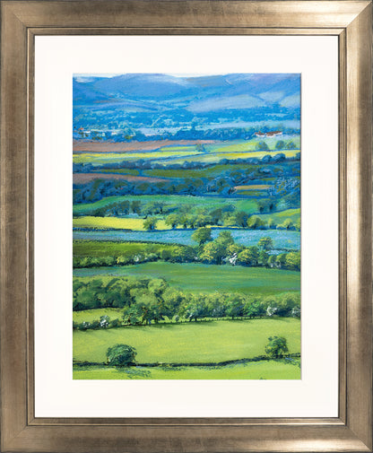 View from Wenlock Edge print by Sue Payton