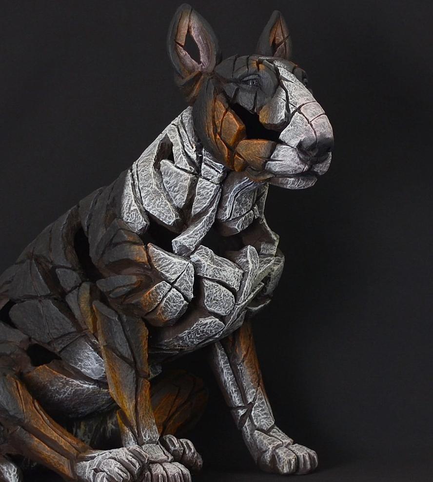 Bull Terrier Tri-Colour by Edge Sculpture
