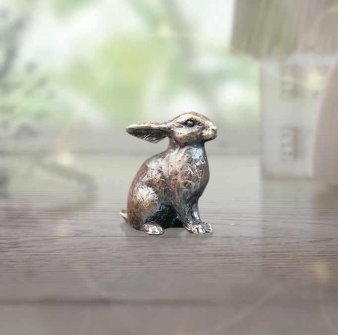 Bunny Solid Bronze Miniature Sculpture from Butler and Peach – Artworx ...