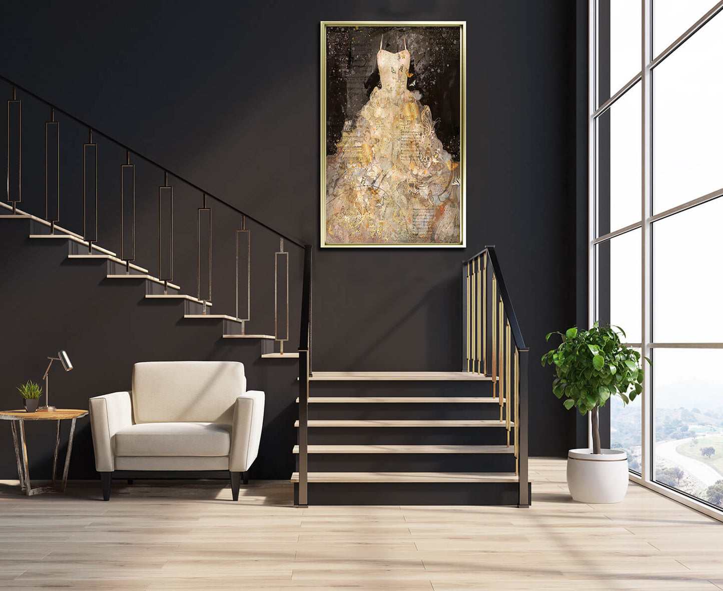 Butterfly Dress framed print by Marta Wiley
