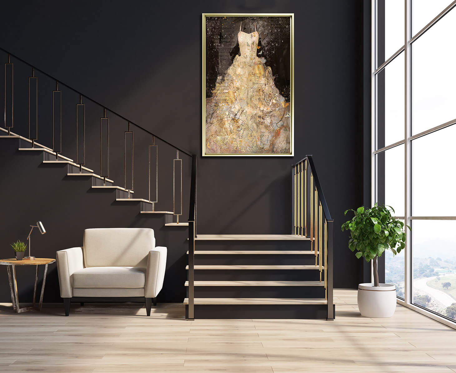 Butterfly Dress framed print by Marta Wiley