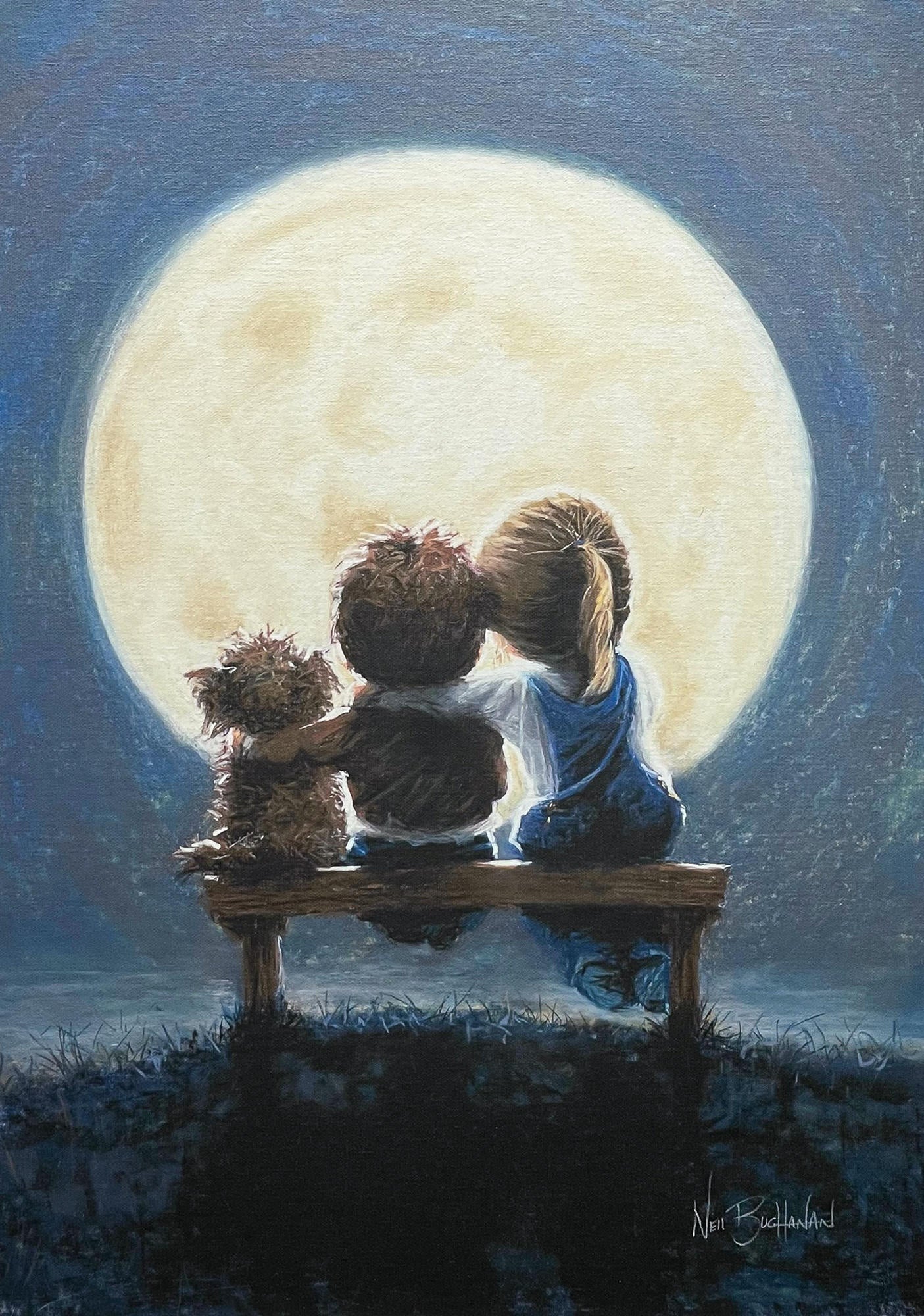 By The Light Of The Silvery Moon framed print by Neil Buchanan