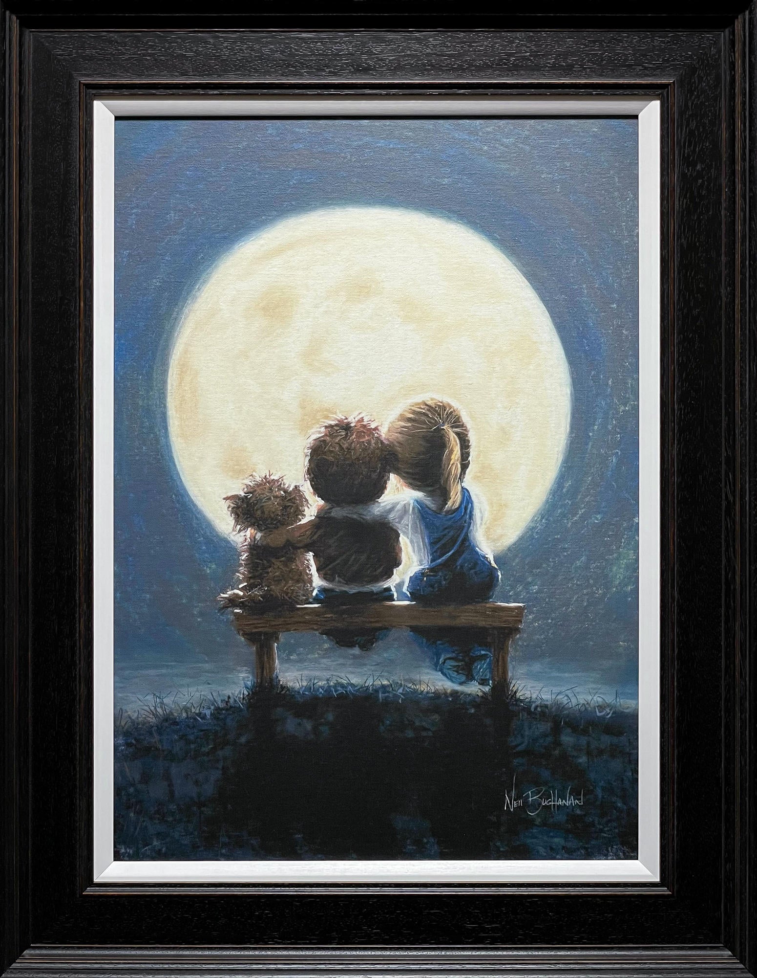 By The Light Of The Silvery Moon framed print by Neil Buchanan