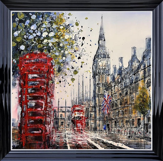 Calling Westminster framed limited edition by Nigel Cooke