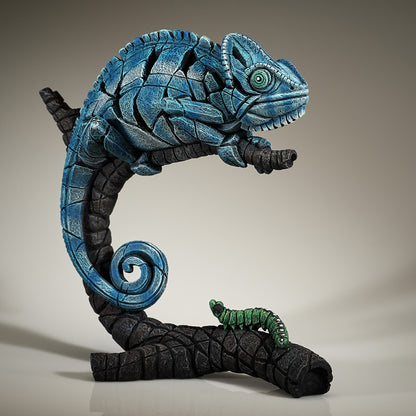 Chameleon - Blue by Matt Buckley at Edge Sculpture