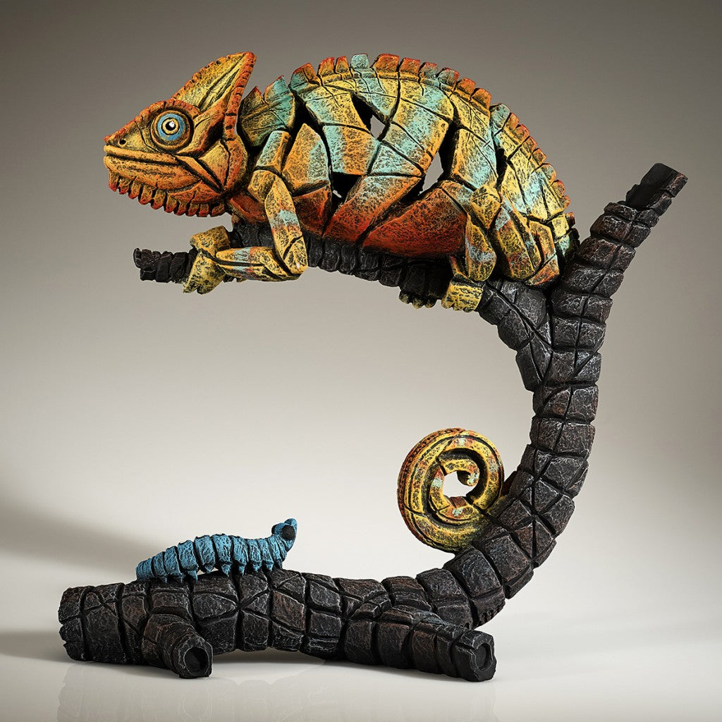 Chameleon - Orange by Matt Buckley at Edge Sculpture