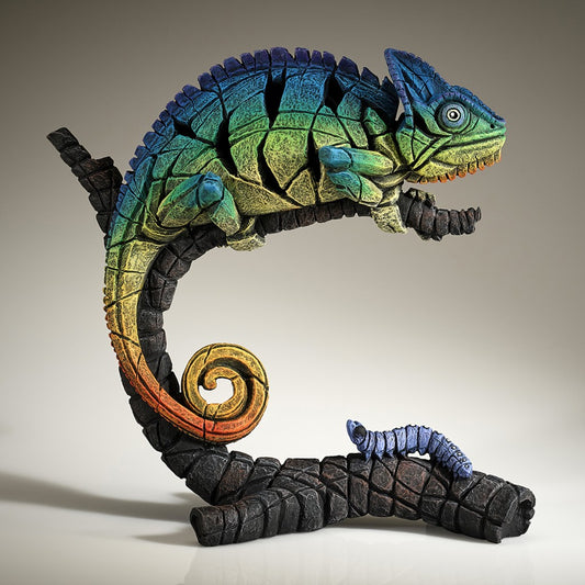 Chameleon - Rainbow Blue by Matt Buckley at Edge Sculpture