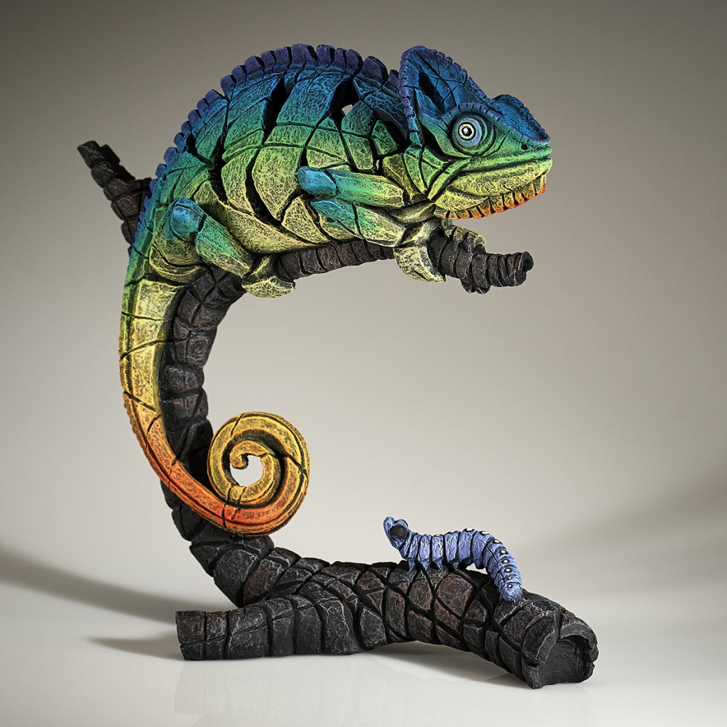 Chameleon - Rainbow Blue by Matt Buckley at Edge Sculpture