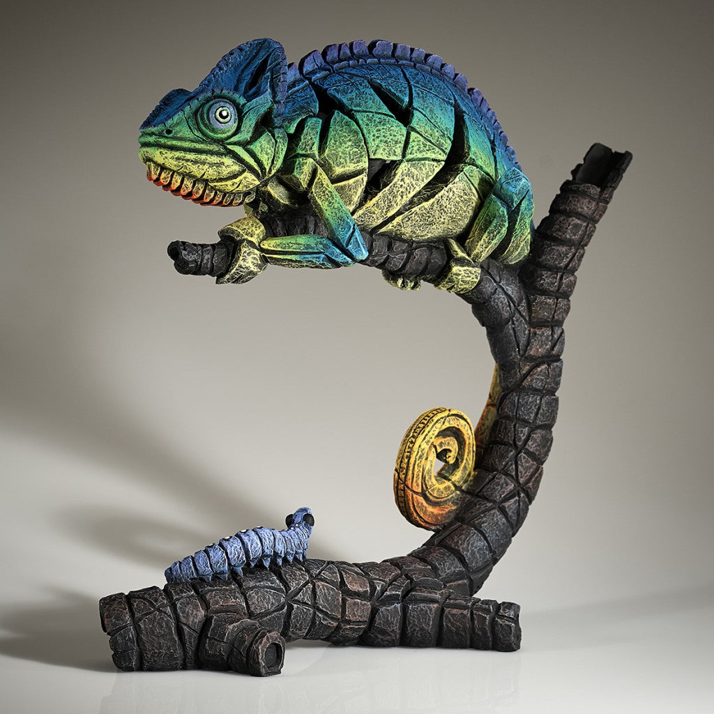 Chameleon - Rainbow Blue by Matt Buckley at Edge Sculpture