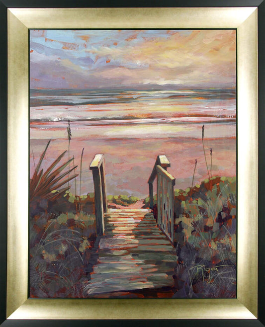Coastal Paradise Found framed print by Sue Riger