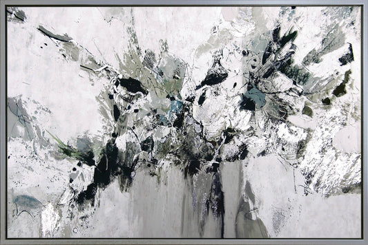 Colour Burst Silver Embellishment framed print by Jennifer Gardner
