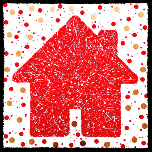 Dotty Home original box canvas by Julie