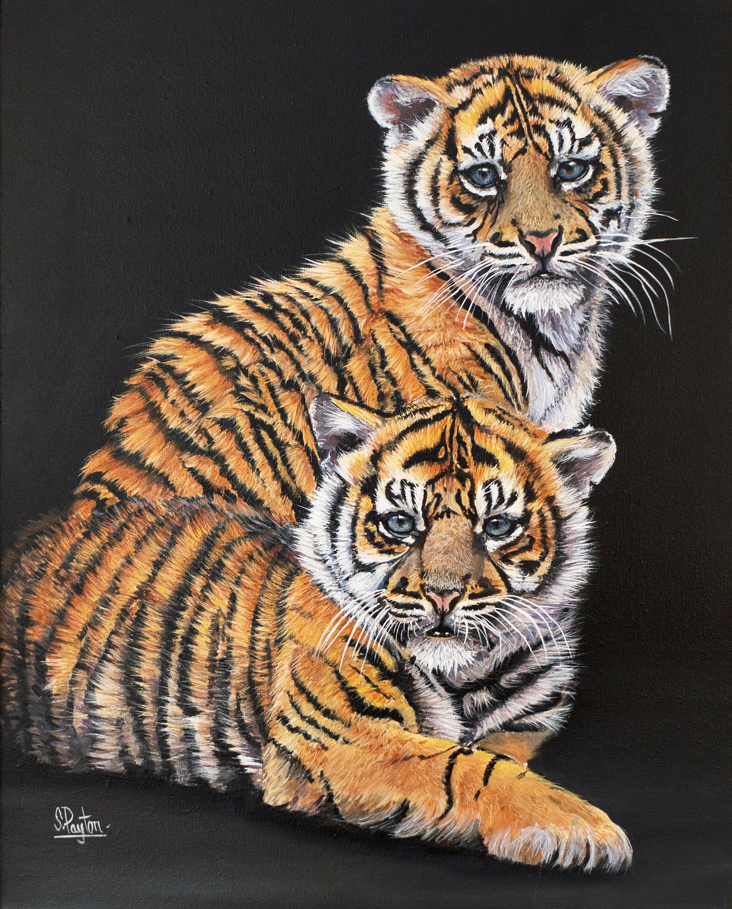 Double Trouble Original Painting by Sue Payton