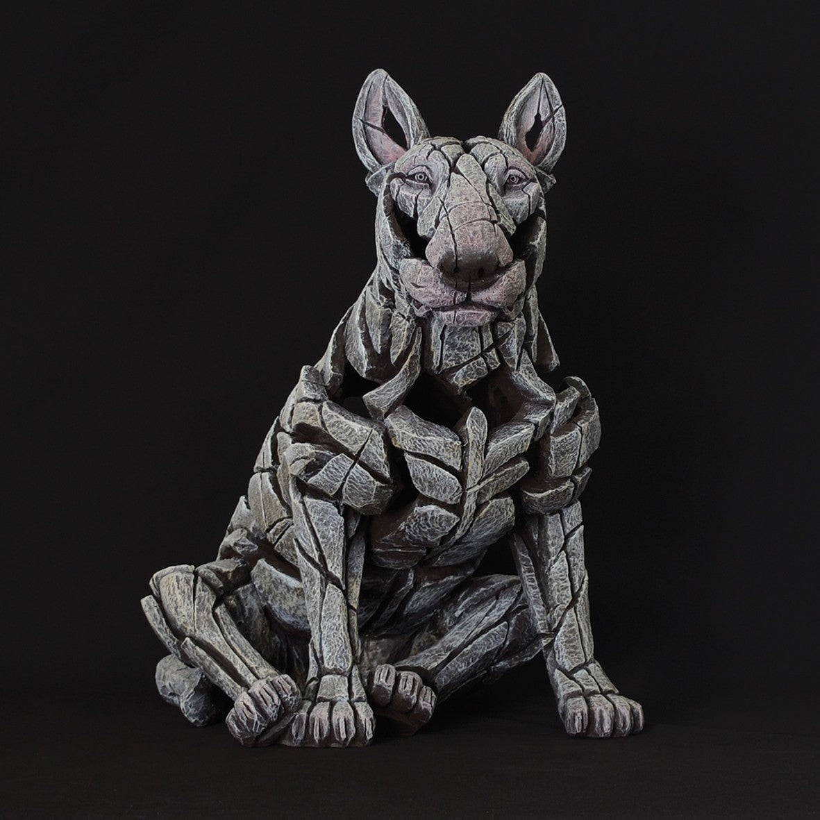 Bull Terrier White sculpture from Edge Sculpture