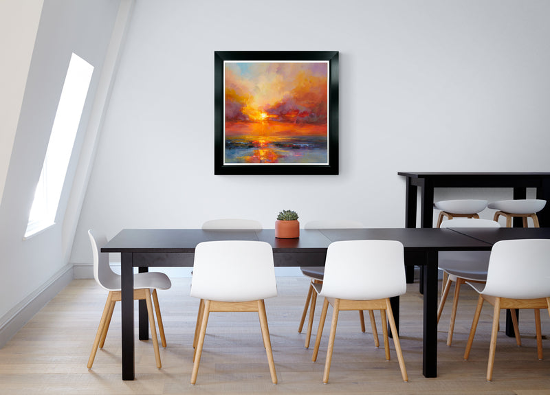 Evening Sparkle framed print by Bruniany