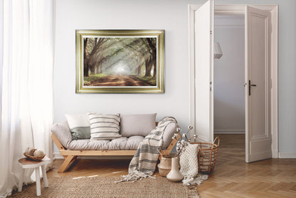 Evergreen Avenue framed print by Mike Jones