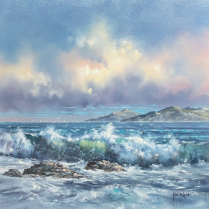 Breaking Waves original painting by Allan Morgan