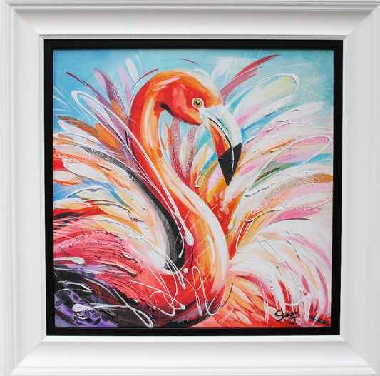 Flamingo limited edition print by Susan B Leigh