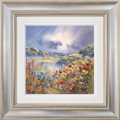 Flower Valley Original Painting by Allan Morgan