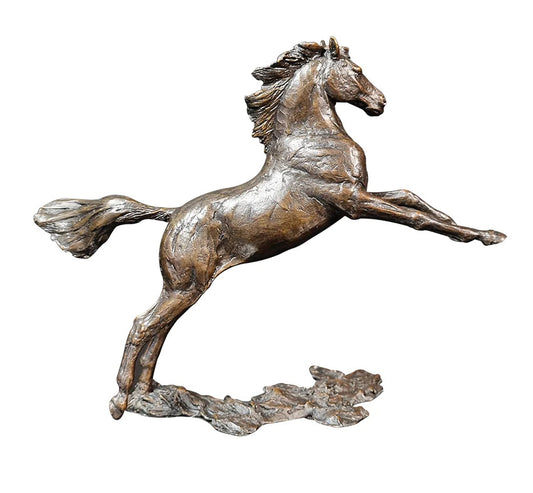 Free Spirit solid bronze sculpture by Michael Simpson