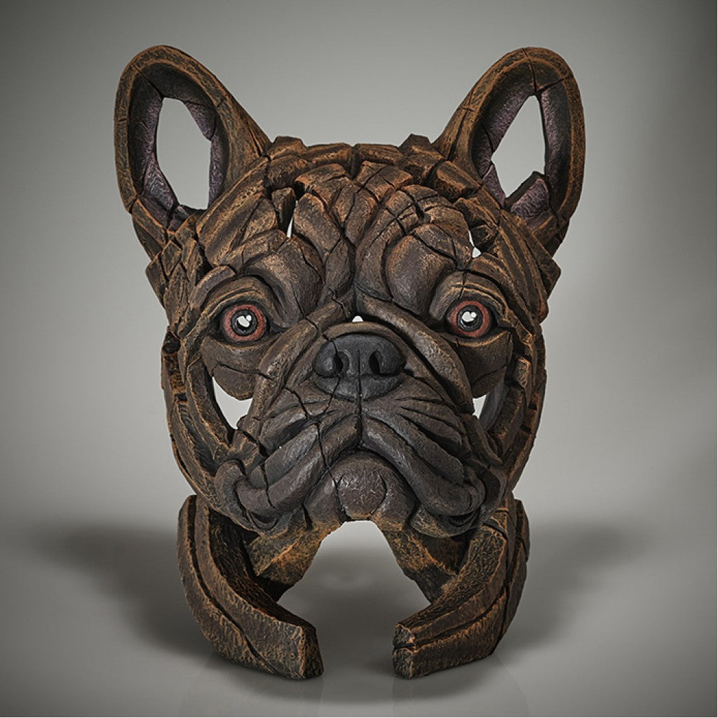 French Bulldog Bust - Brindle from Edge Sculpture by Matt Buckley