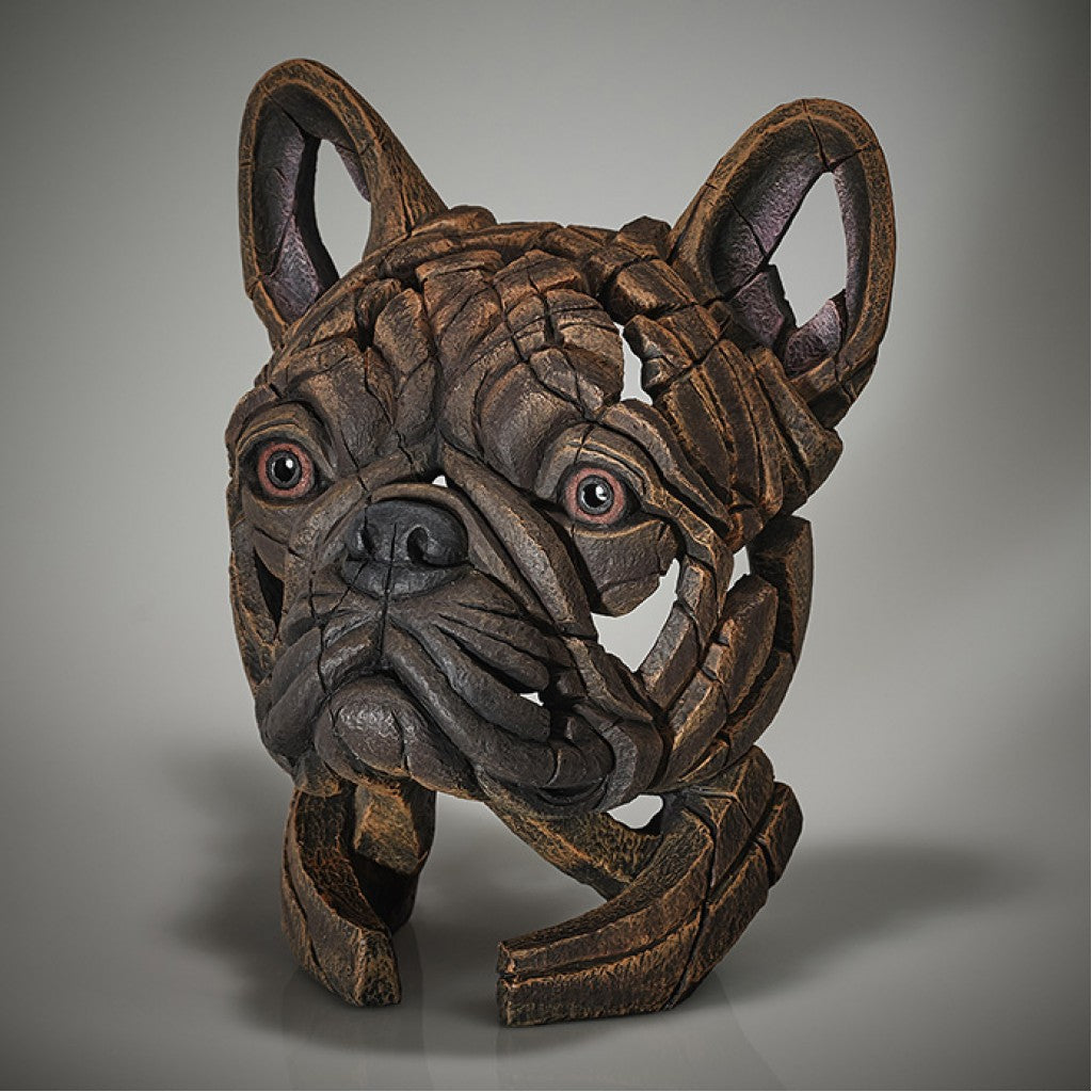 French Bulldog Bust - Brindle from Edge Sculpture by Matt Buckley