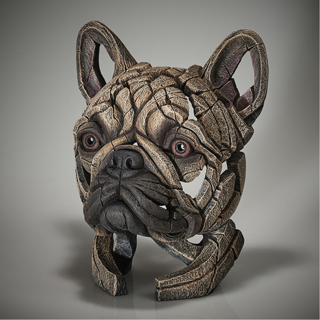 French Bulldog Bust - Fawn from Edge Sculpture by Matt Buckley