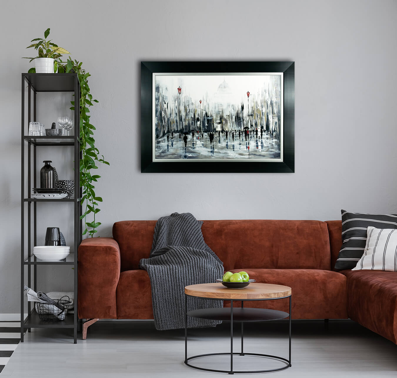 Grande Ville framed print by Aziz Kadmiri