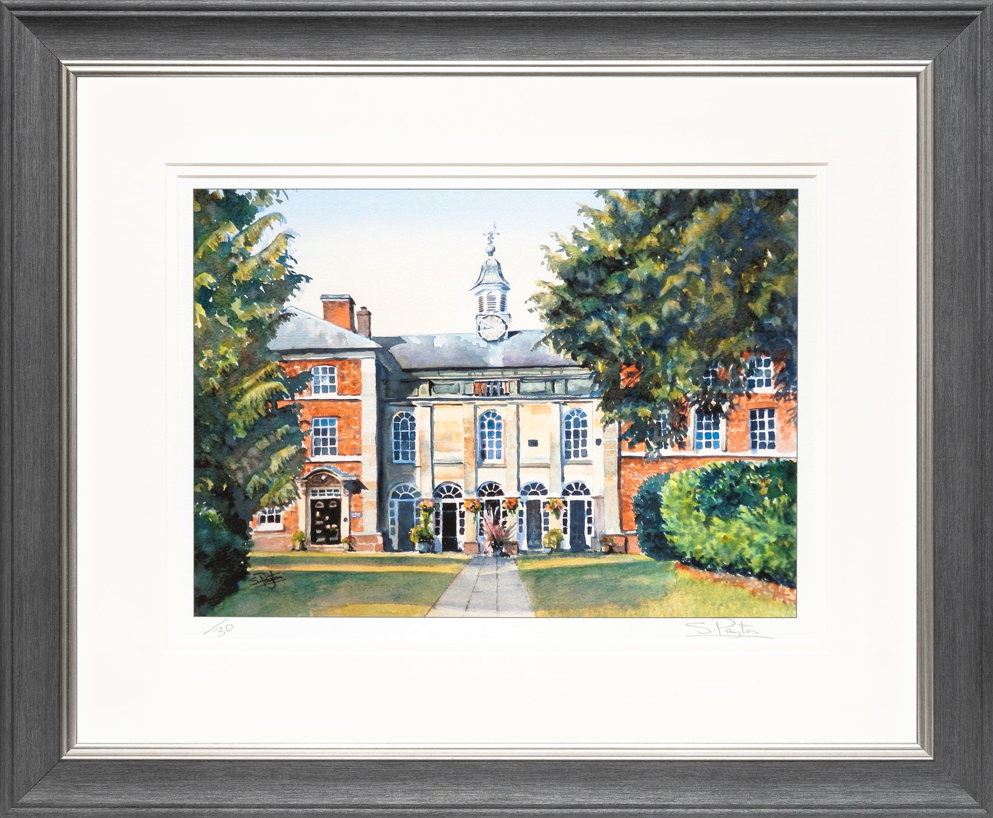 Adams Limited Edition Print by Sue Payton Framed Grey Silver