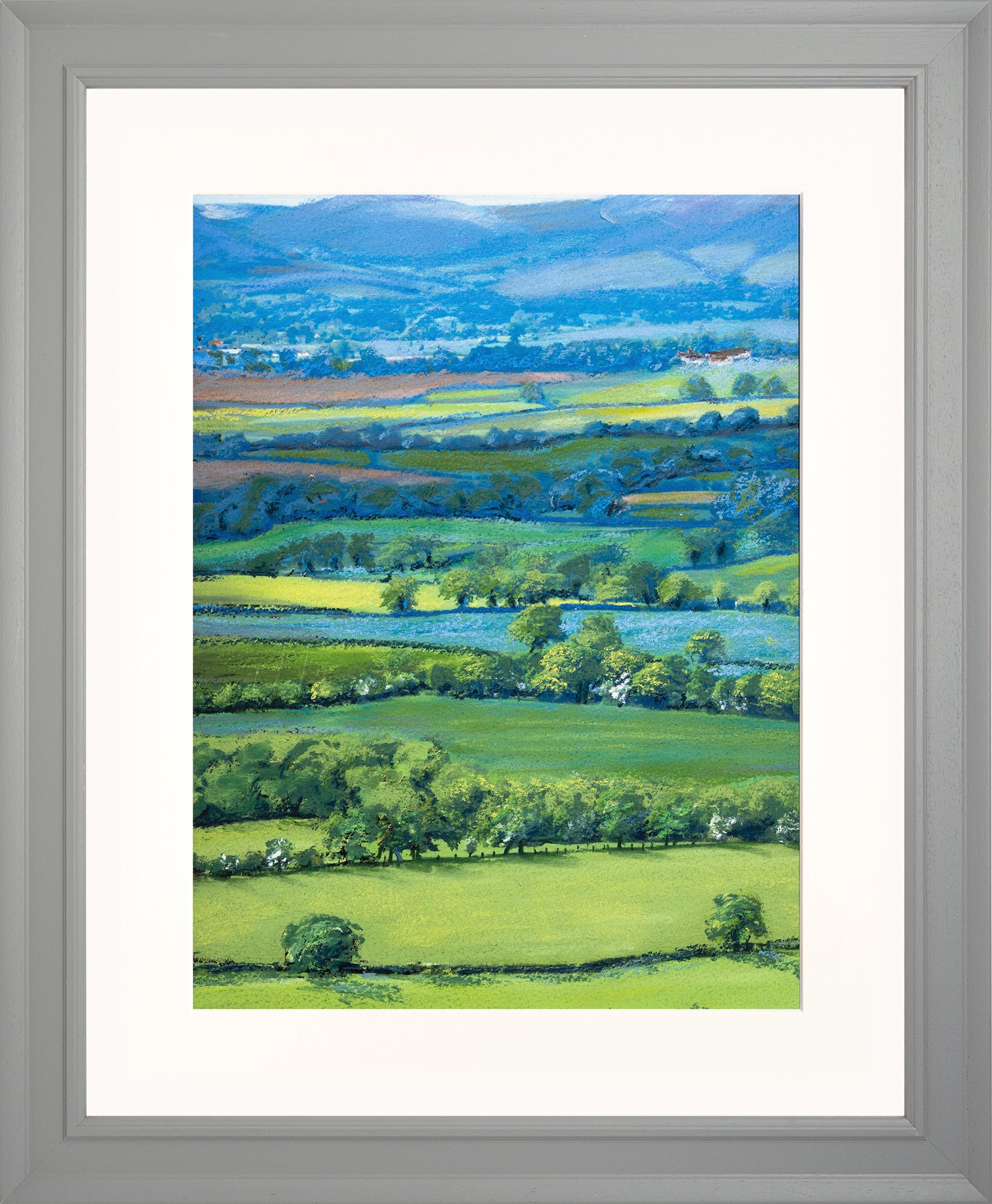 View from Wenlock Edge print by Sue Payton