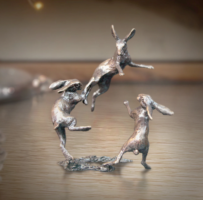 Hares Dancing by Butler and Peach