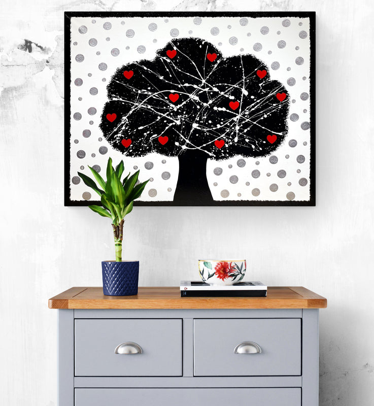 CLICK & COLLECT Heart Tree 3 original painting by Julie