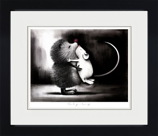 Hedge Hugs limited edition framed print by Doug Hyde