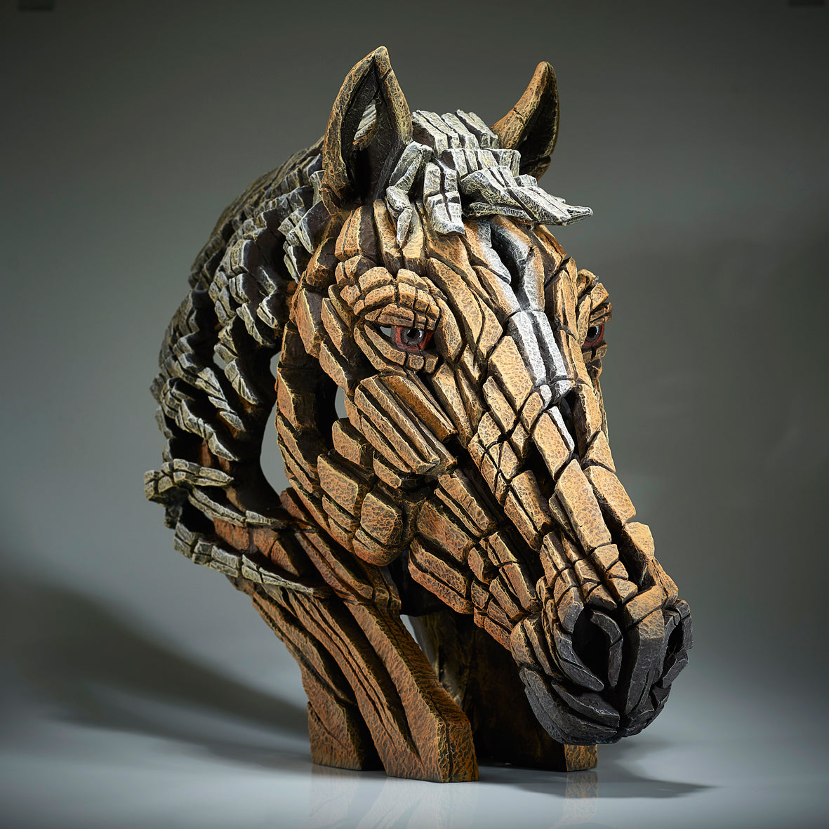 Horse Bust - Palomino from Edge Sculpture by Matt Buckley