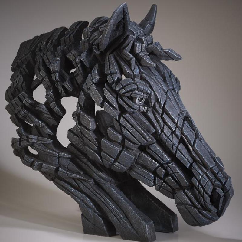 Horse Bust Black