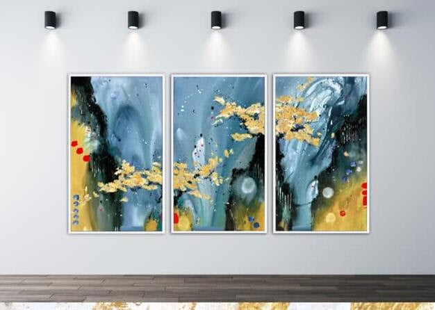 The Golden Reach (Triptych) limited edition print by Danielle O'Connor Akiyama