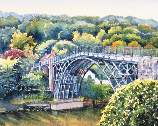 Ironbridge Shropshire Limited Edition Print by Sue Payton