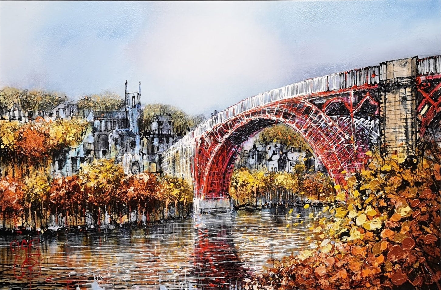 Ironbridge original painting by Nigel Cooke