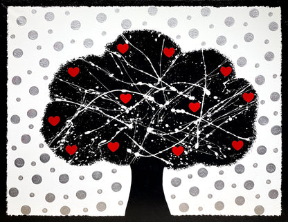 CLICK & COLLECT Heart Tree 3 original painting by Julie