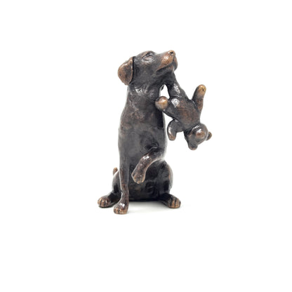 Labrador with Teddy