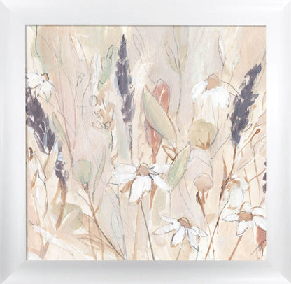 Lavender Flower Field I framed print by Annie Warren
