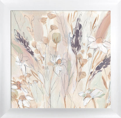Lavender Flower Field II framed print by Annie Warren