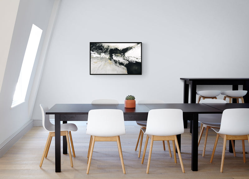 Los Mares Black framed print by Leticia Herrera