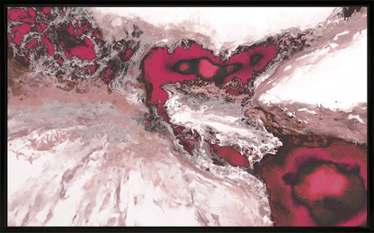 Los Mares Magenta framed print by Leticia Herrera