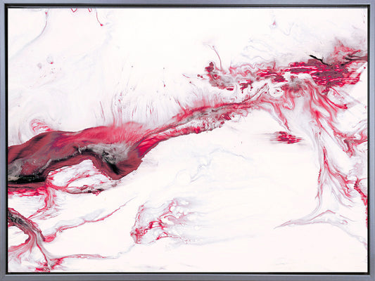 Magenta Abstract framed print by Camelot
