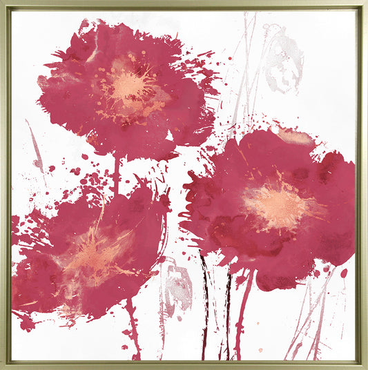 Magenta Flower Burst II framed print by Vanessa Austin