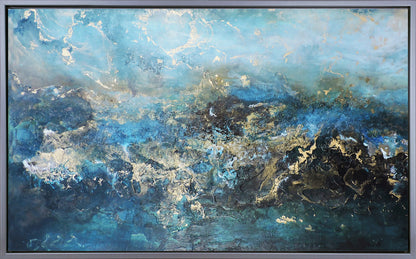 Metallic Textures I framed print by Leticia Herrera