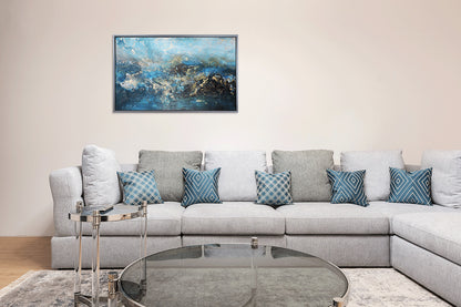 Metallic Textures I framed print by Leticia Herrera